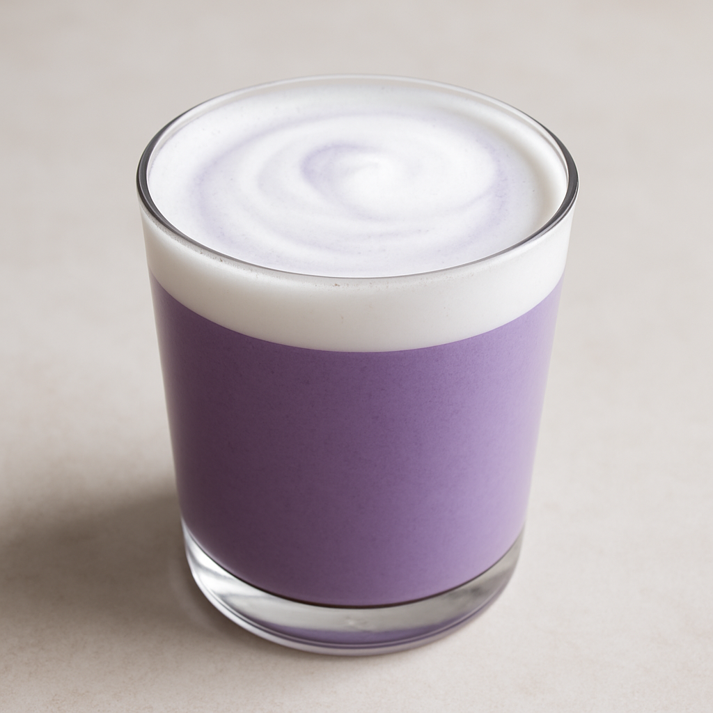 Ube Latte Maison : La Tendance facile & rapide à la Poudre d’Ube.