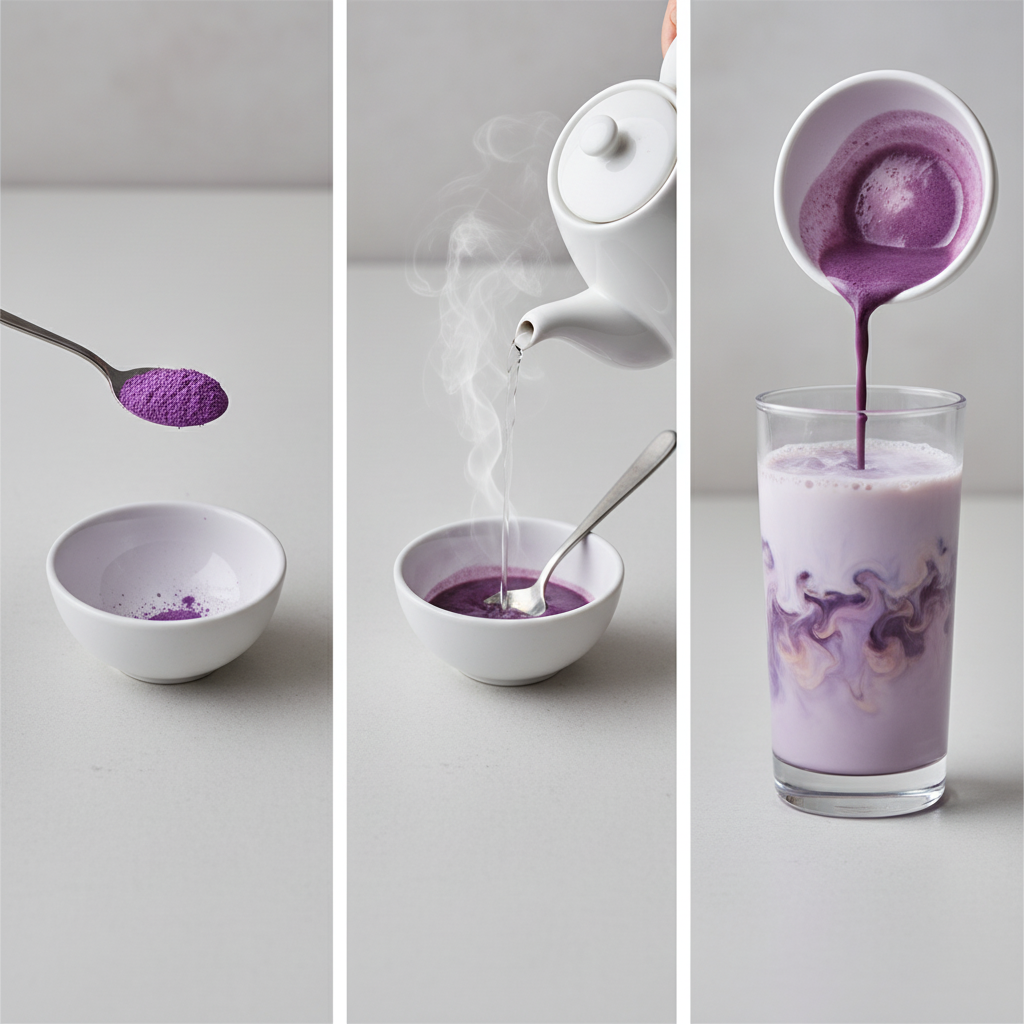 Poudre d'Ube – Préparation minimaliste en 3 étapes Image
